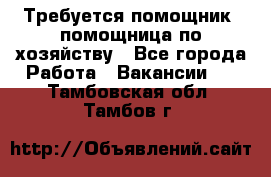 Требуется помощник, помощница по хозяйству - Все города Работа » Вакансии   . Тамбовская обл.,Тамбов г.